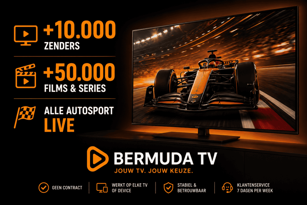 Bermuda TV abonnement — alle autosport live voor €99 per jaar